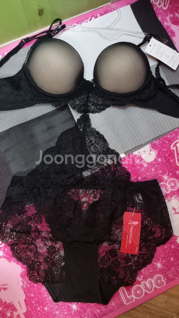 펜트하우스 이벤트 브래지어 75A~75B&팬티 2종--1