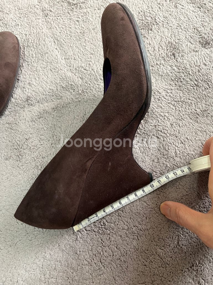 (240/37)미우미우 정품 웨지힐 스웨이드 뮬--5