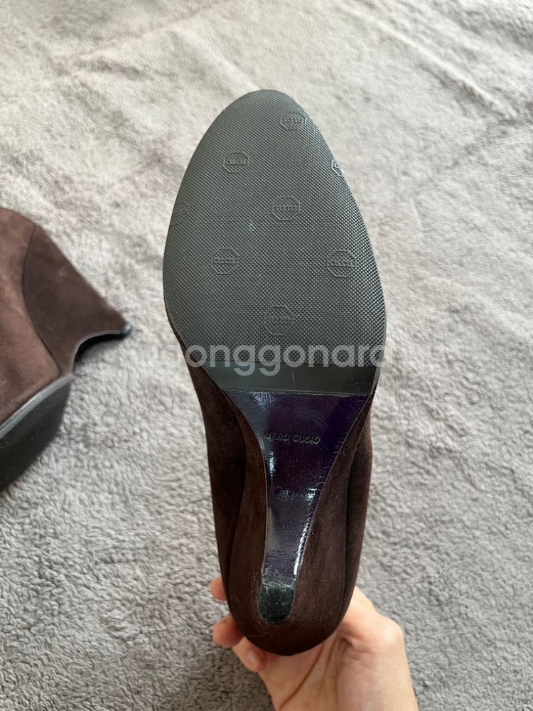 (240/37)미우미우 정품 웨지힐 스웨이드 뮬--7