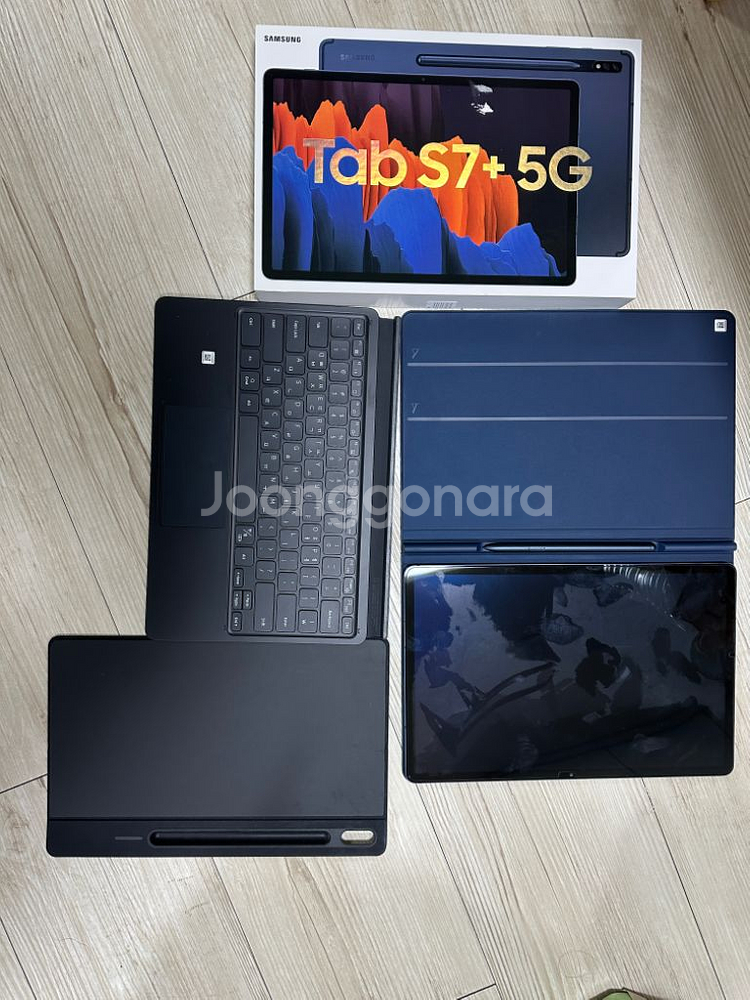 갤럭시텝s7+ 미스틱 블루 512G 5G 팝니다--0