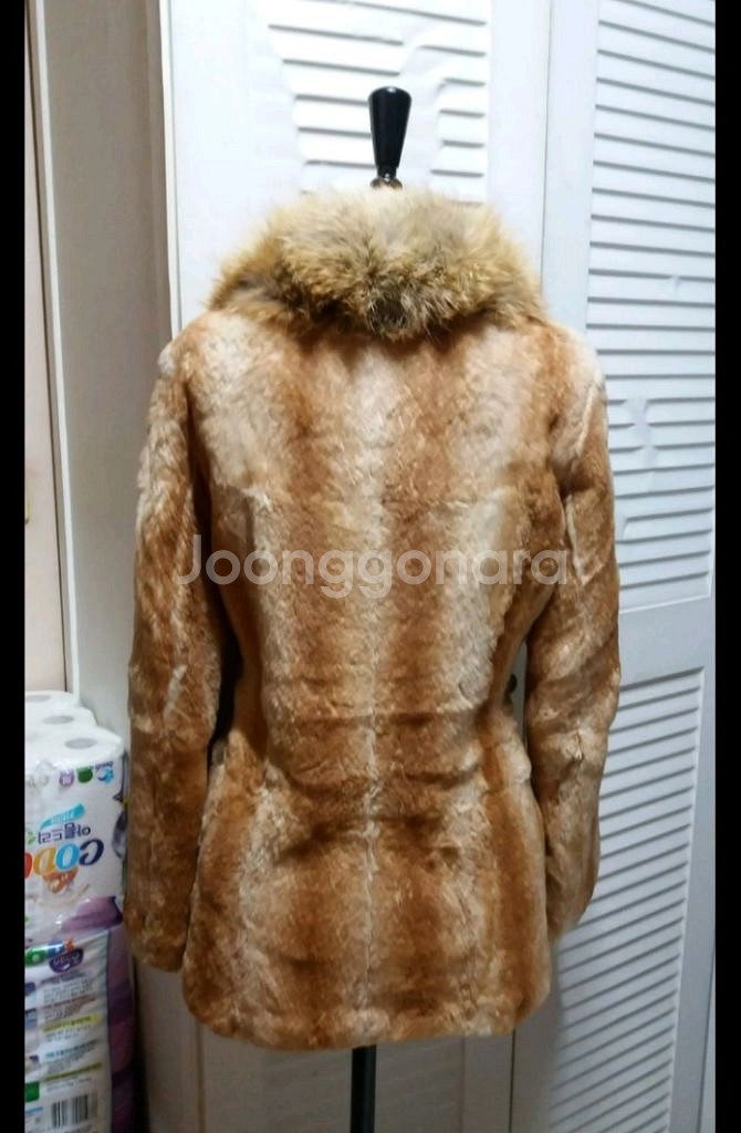 아이잗바바-토끼털 여우털100% 밍크 코트 자켓--2