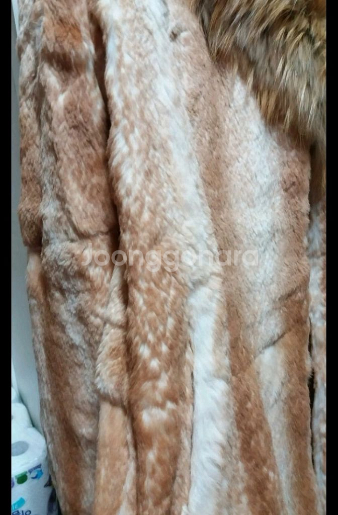 아이잗바바-토끼털 여우털100% 밍크 코트 자켓--5