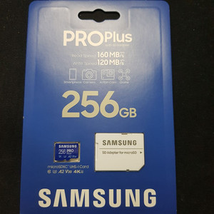 새제품 삼성 PRO Plus SD 카드 256GB