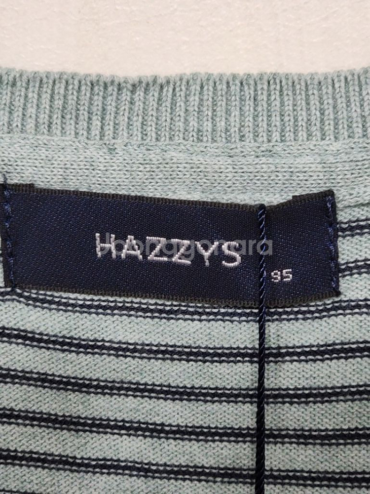 (95) 헤지스 니트 단가라 면 스웨터 브이넥--2