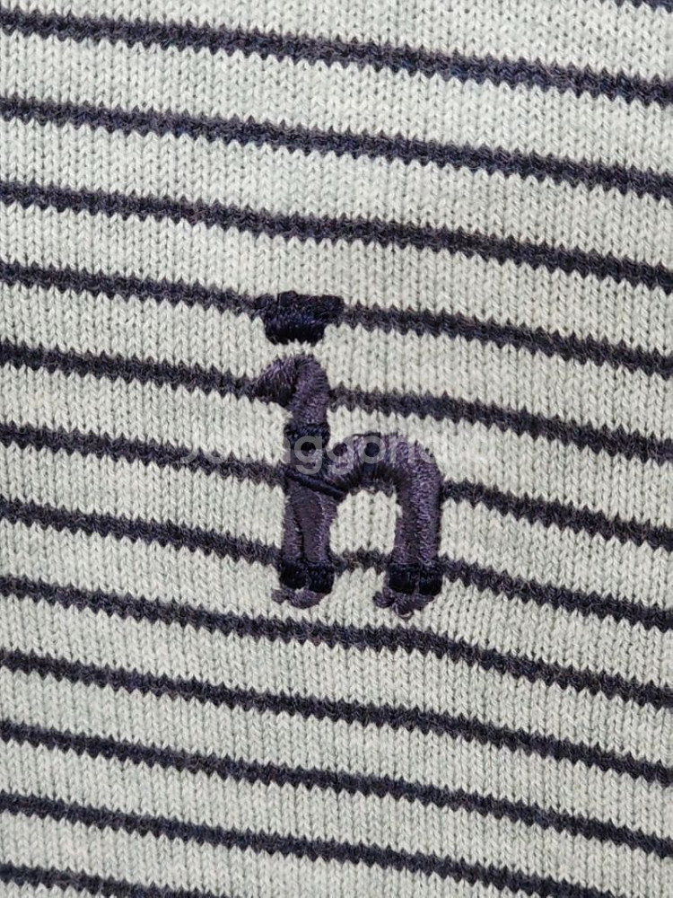 (95) 헤지스 니트 단가라 면 스웨터 브이넥--3