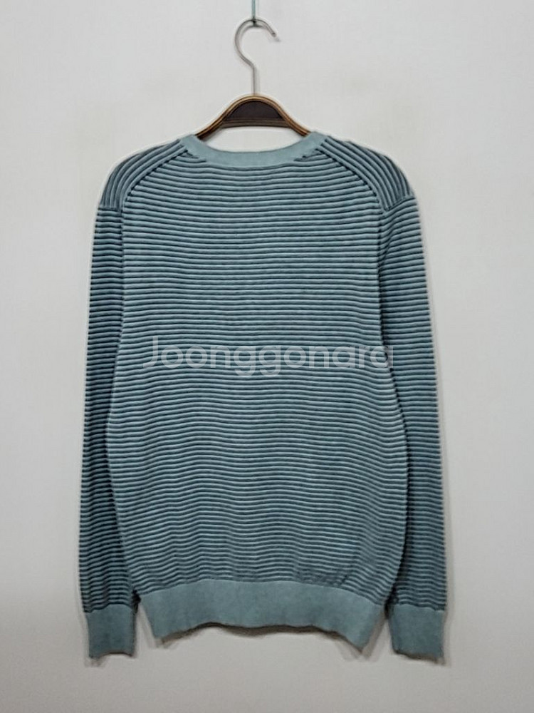 (95) 헤지스 니트 단가라 면 스웨터 브이넥--6