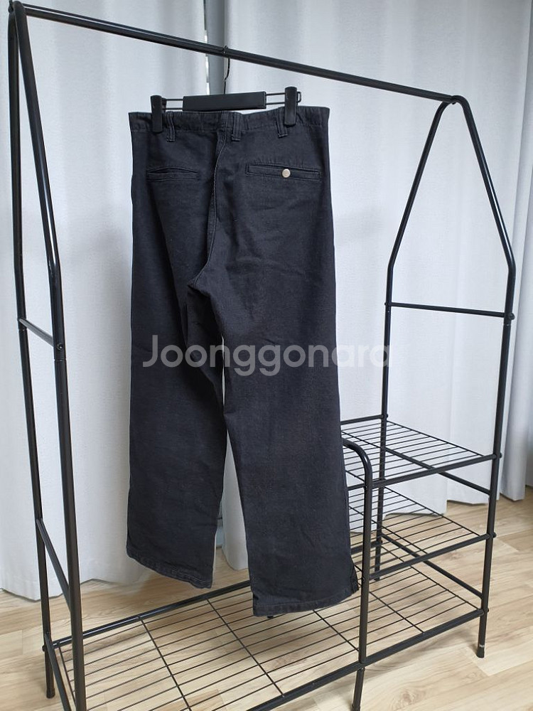 오파츠 와이드 흑청 팬츠 1사이즈--1