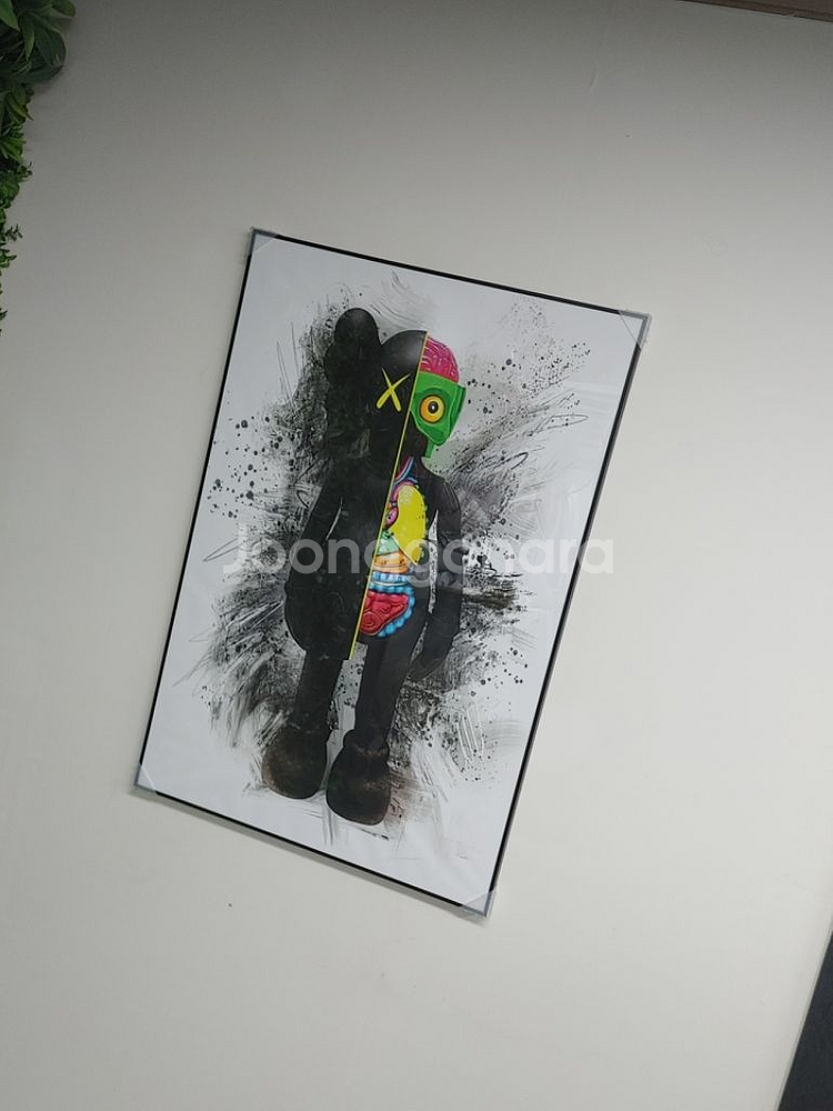 카우스 베어브릭 초대형 그림 액자 대형 인테리어 소품--4