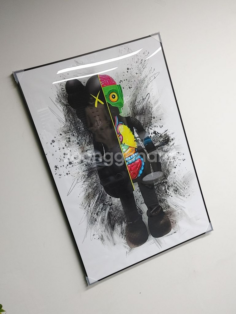 카우스 베어브릭 초대형 그림 액자 대형 인테리어 소품--3