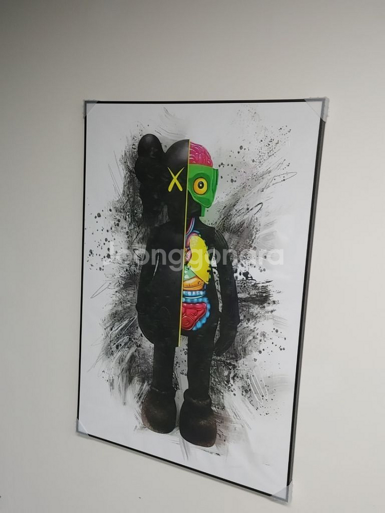 카우스 베어브릭 초대형 그림 액자 대형 인테리어 소품--2