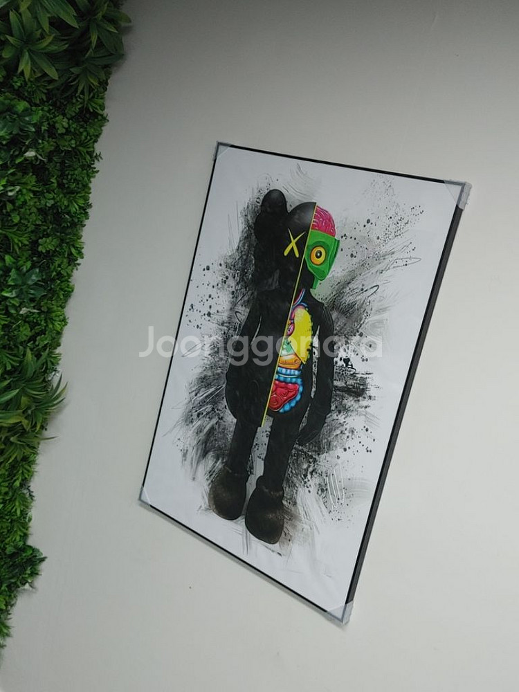 카우스 베어브릭 초대형 그림 액자 대형 인테리어 소품--1
