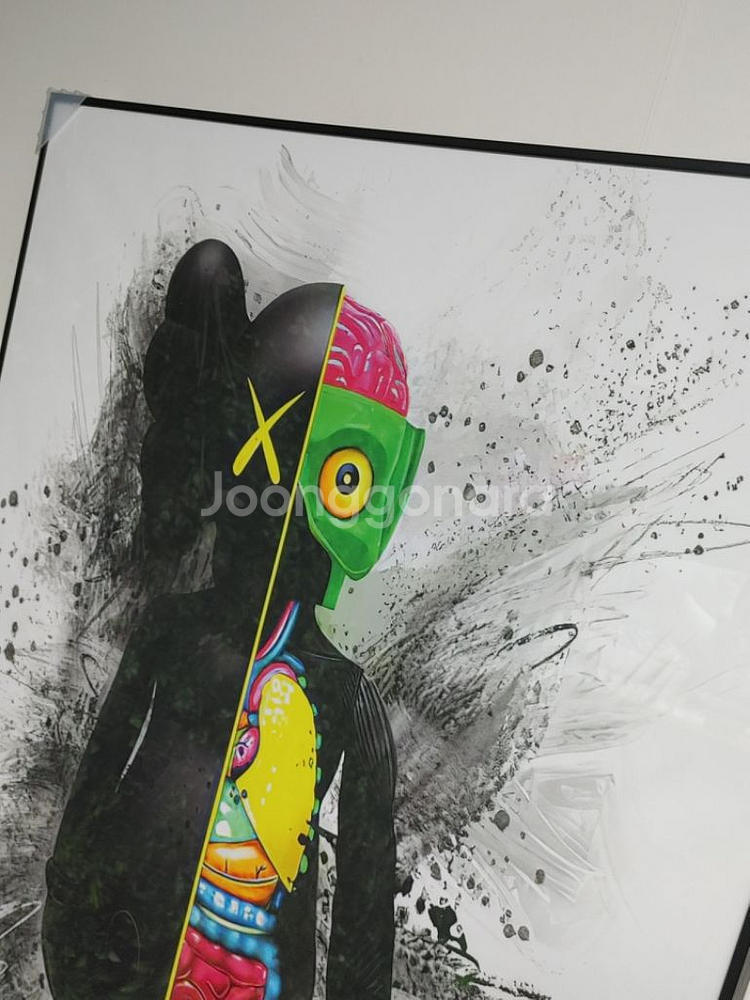 카우스 베어브릭 초대형 그림 액자 대형 인테리어 소품--5