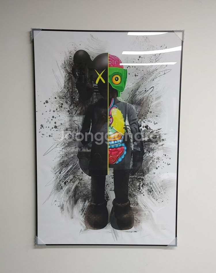 카우스 베어브릭 초대형 그림 액자 대형 인테리어 소품--8