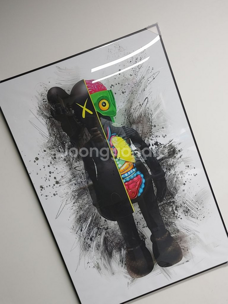 카우스 베어브릭 초대형 그림 액자 대형 인테리어 소품--7