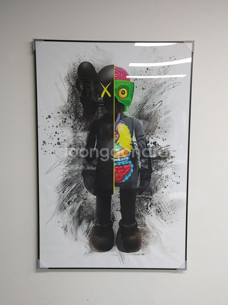 카우스 베어브릭 초대형 그림 액자 대형 인테리어 소품--9