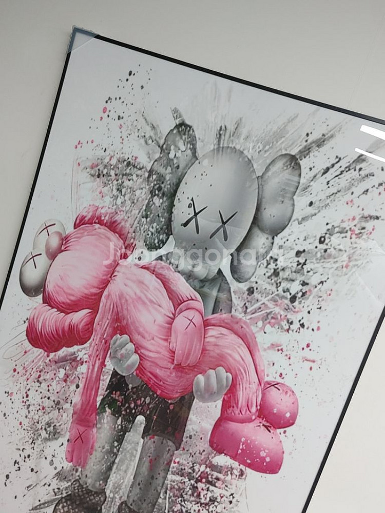 카우스 베어브릭 대형 그림 액자 팝아트 인테리어 소품--5