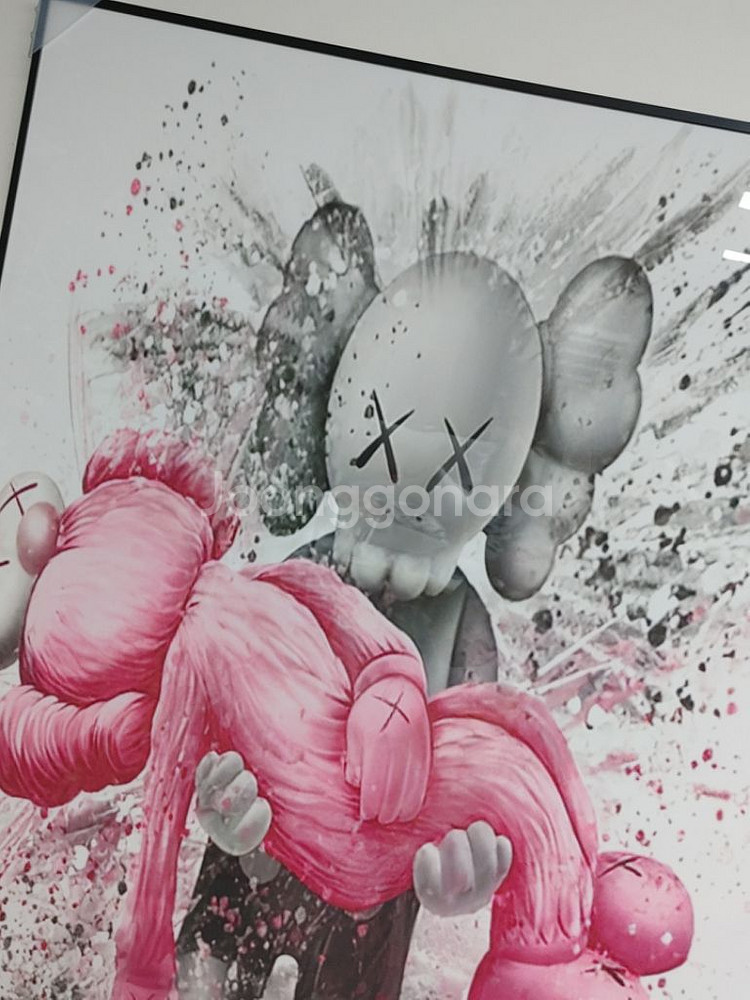 카우스 베어브릭 대형 그림 액자 팝아트 인테리어 소품--6