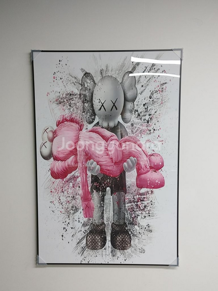 카우스 베어브릭 대형 그림 액자 팝아트 인테리어 소품--2