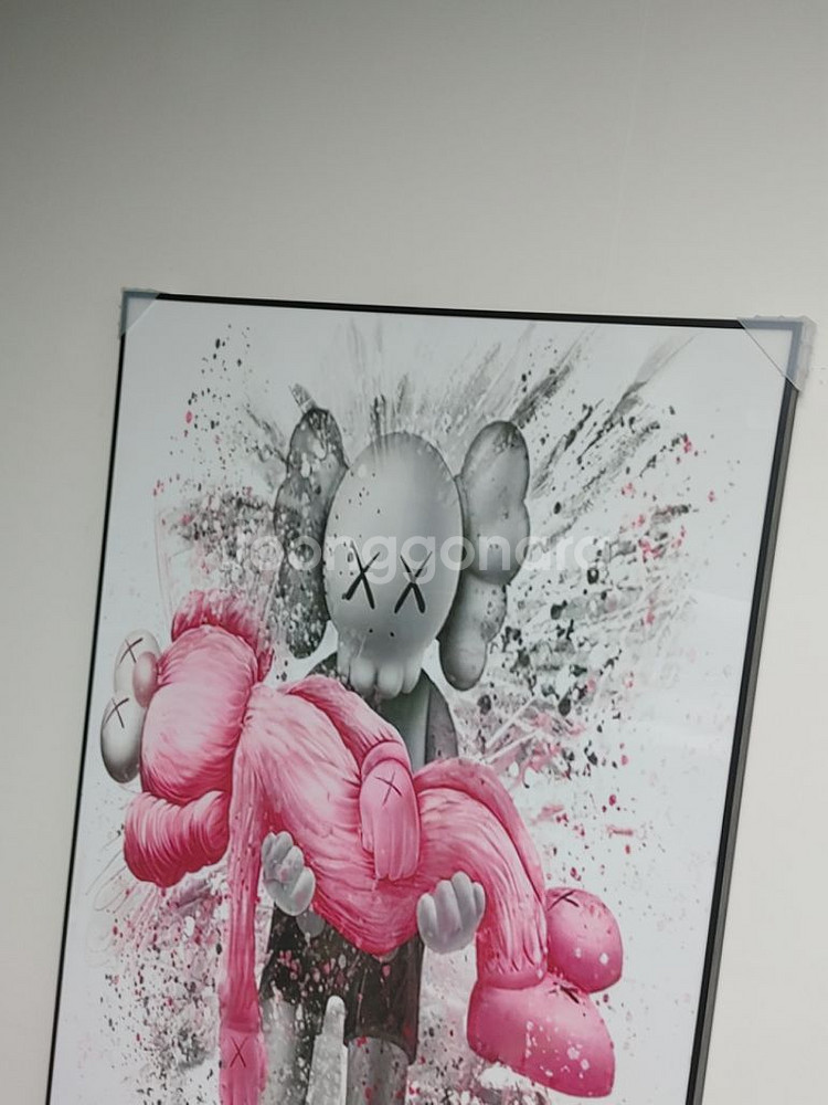 카우스 베어브릭 대형 그림 액자 팝아트 인테리어 소품--9