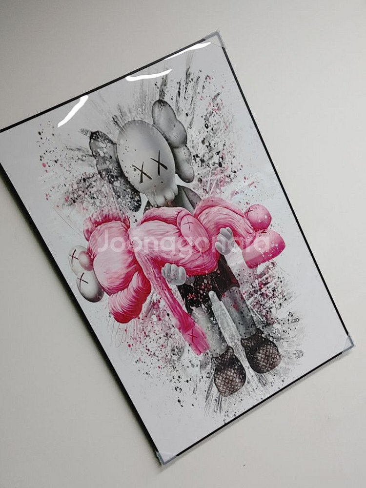 카우스 베어브릭 대형 그림 액자 팝아트 인테리어 소품--8