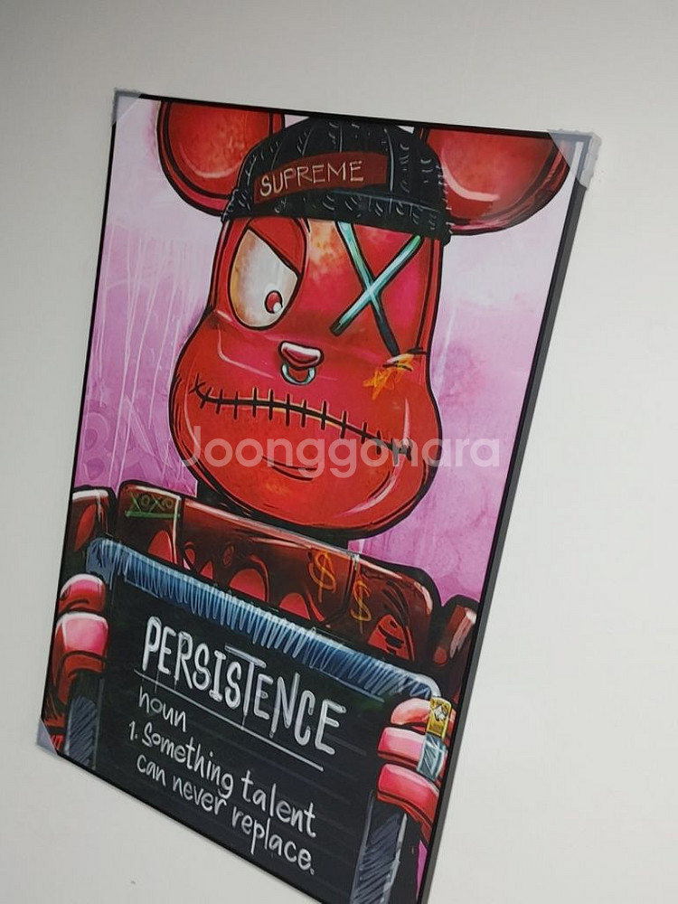 베어브릭 브릭베어 카우스 대형 그림 액자 인테리어 소품--6
