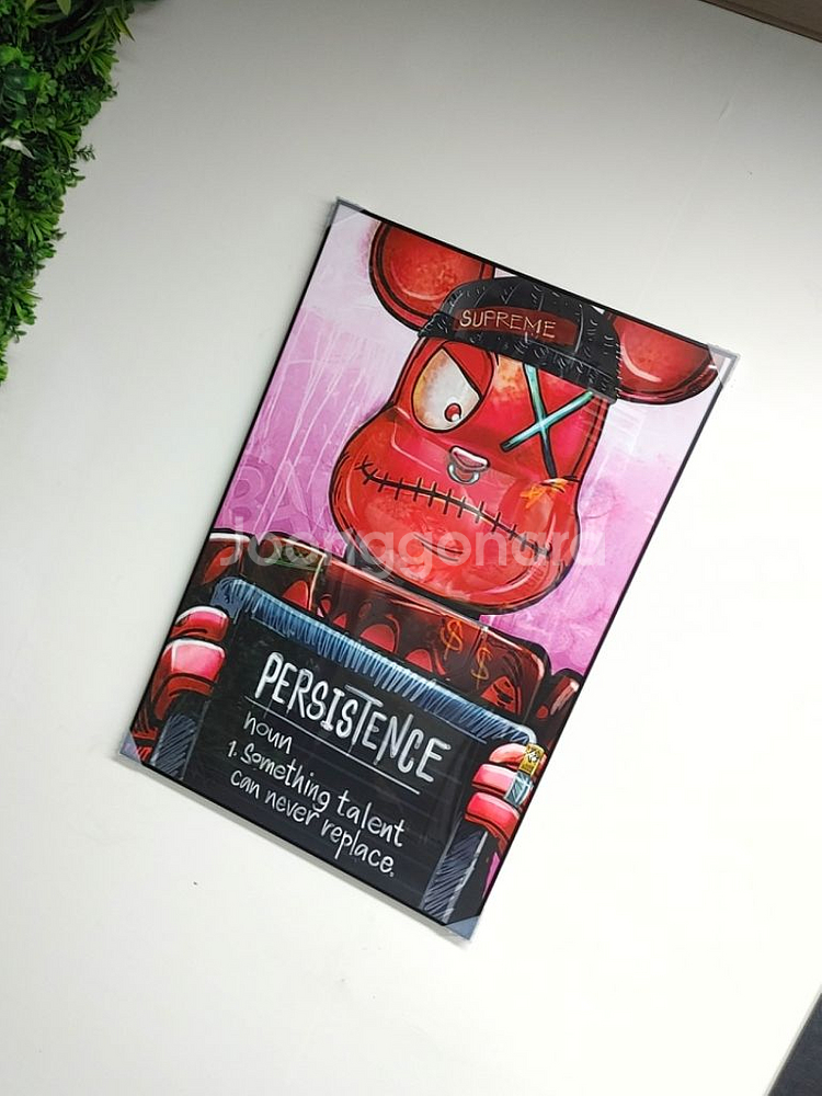 베어브릭 브릭베어 카우스 대형 그림 액자 인테리어 소품--5