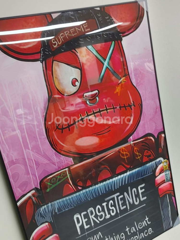 베어브릭 브릭베어 카우스 대형 그림 액자 인테리어 소품--7