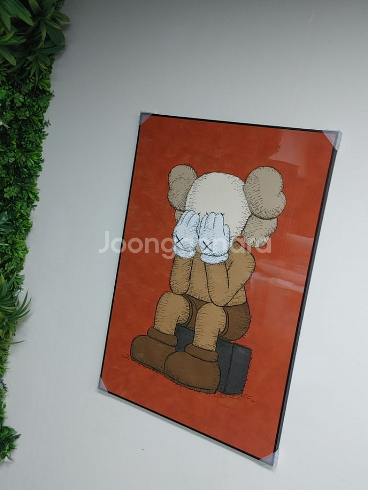 카우스 베어브릭 초대형 그림 액자 대형 인테리어 소품--1