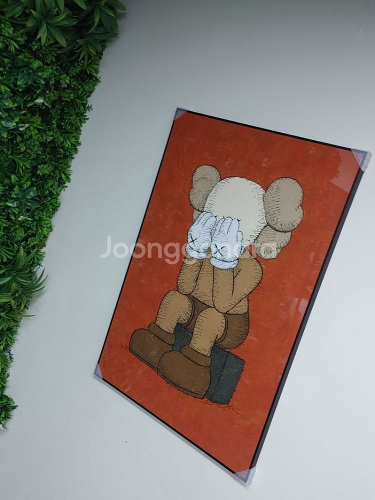 카우스 베어브릭 초대형 그림 액자 대형 인테리어 소품--4