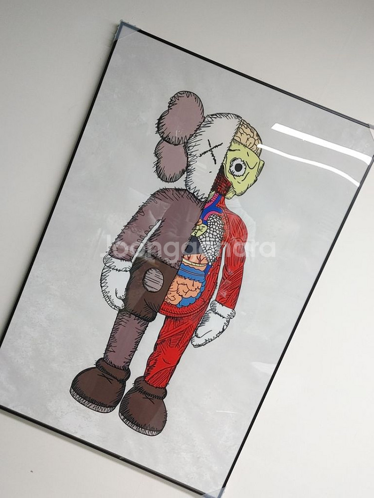 카우스 베어브릭 초대형 그림 액자 대형 인테리어 소품--3