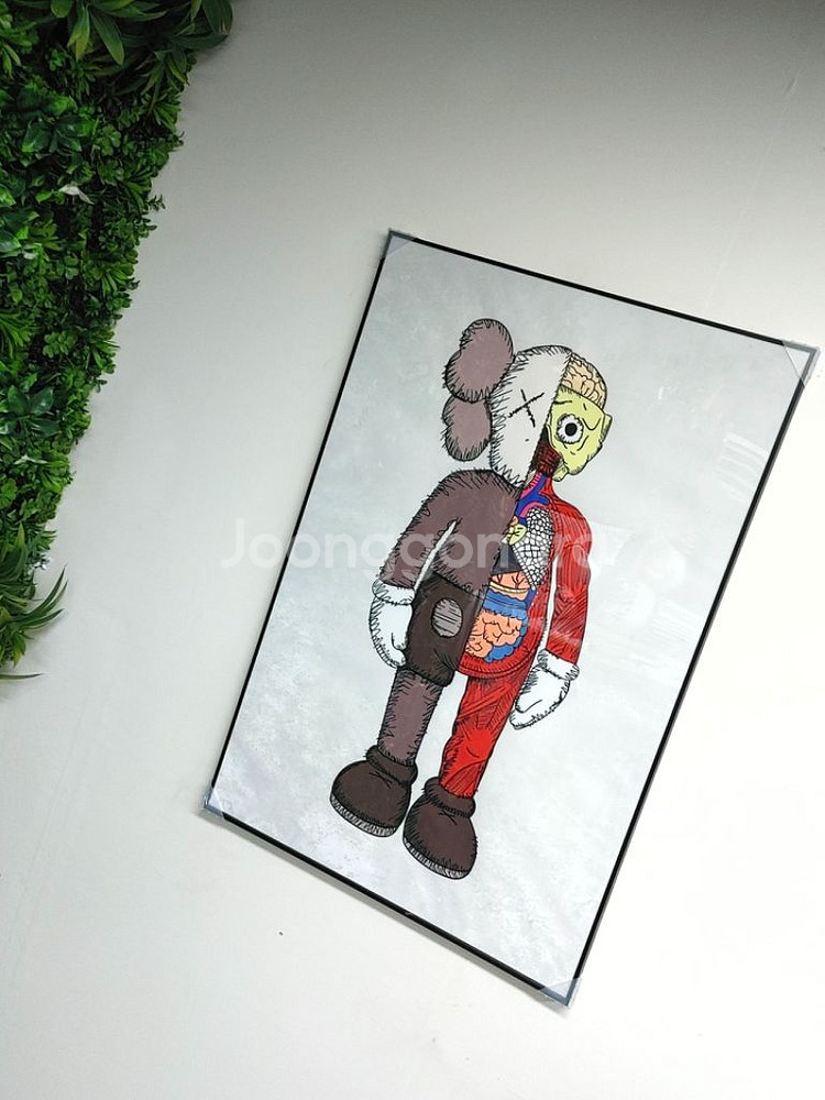 카우스 베어브릭 초대형 그림 액자 대형 인테리어 소품--2