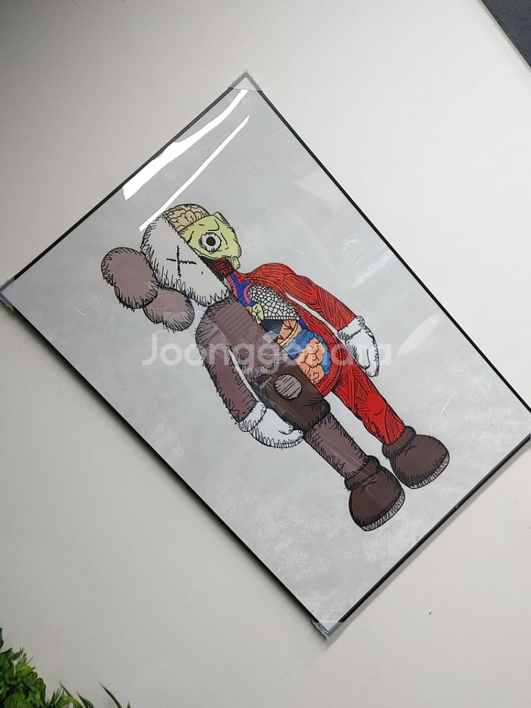 카우스 베어브릭 초대형 그림 액자 대형 인테리어 소품--1