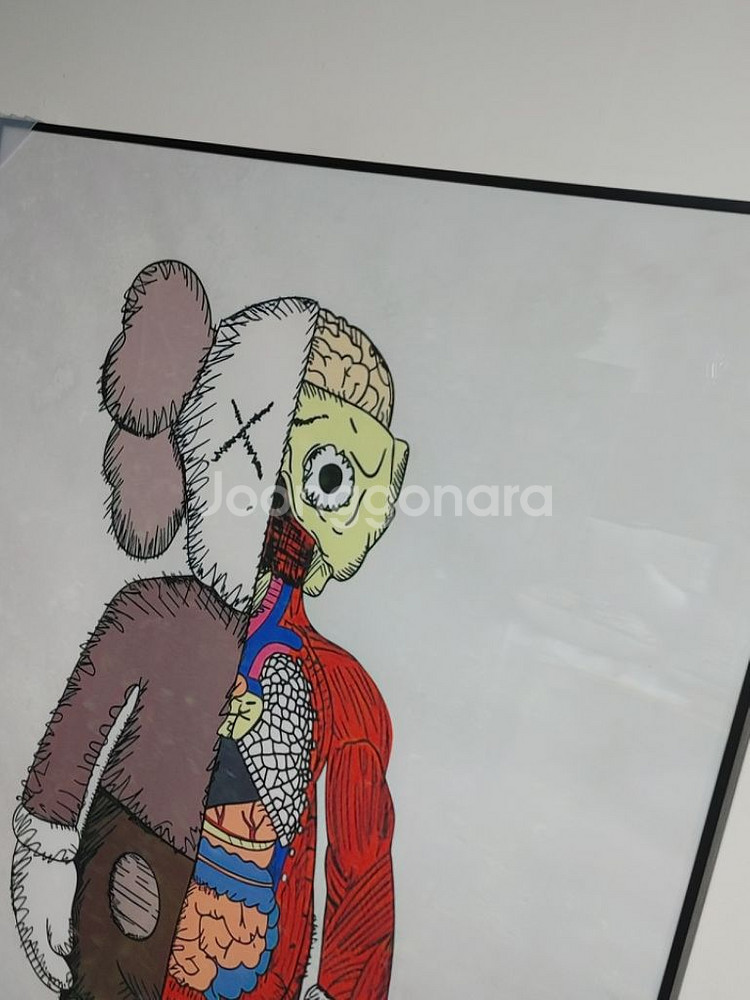 카우스 베어브릭 초대형 그림 액자 대형 인테리어 소품--7