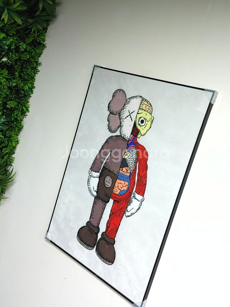 카우스 베어브릭 초대형 그림 액자 대형 인테리어 소품--8