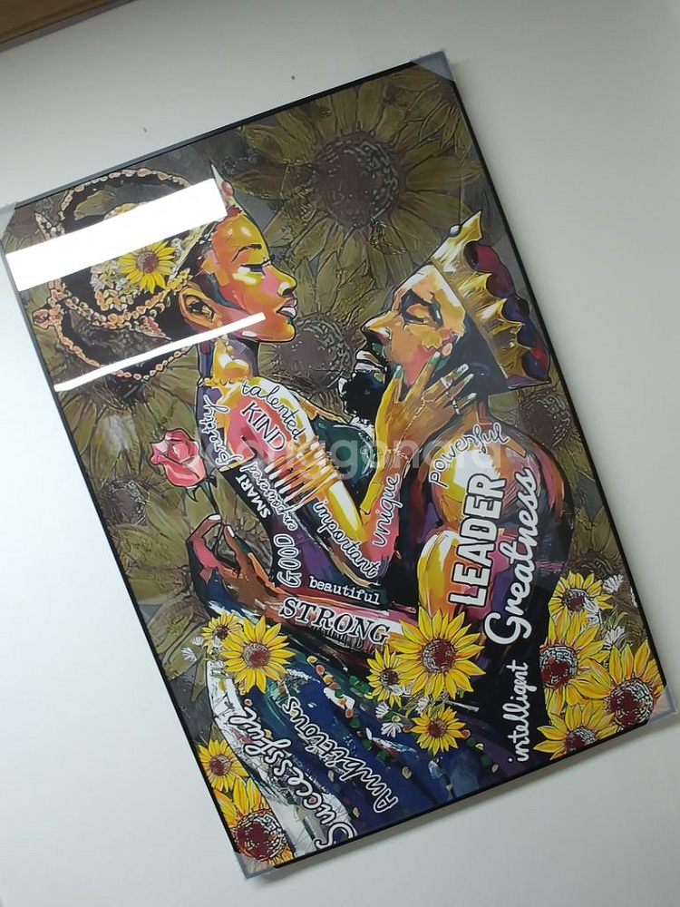 해바라기 대형 팝아트 그림 액자 대형 인테리어 소품--1