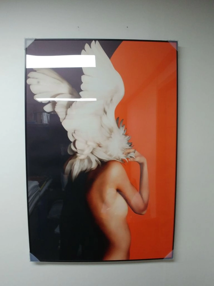 에르매스 풍 대형 천사 그림 액자 럭셔리 인테리어 소품 이미지