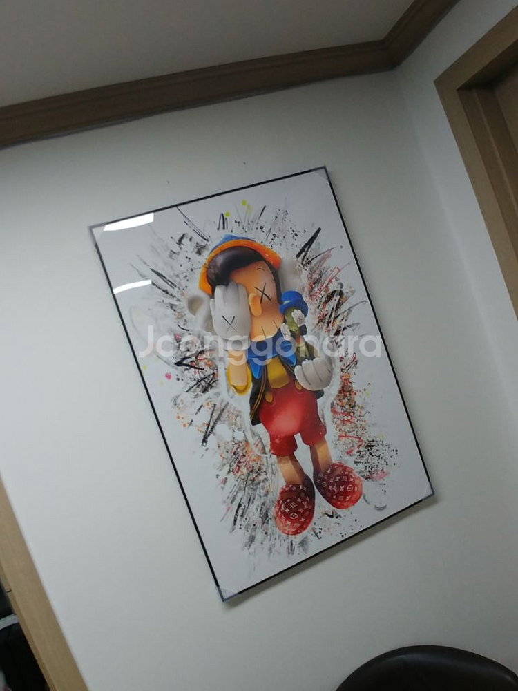 루이비통 풍 카우스 피노키오 대형 그림 액자 인테리어--9