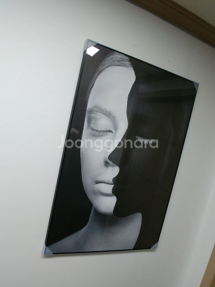 흑백여인 초대형 그림 액자 팝아트 대형 인테리어 소품--5