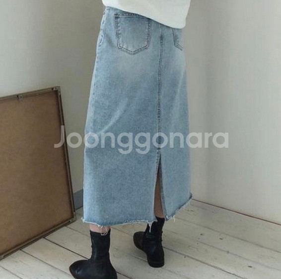 데님치마 새상품s(사이즈크게나옴--1
