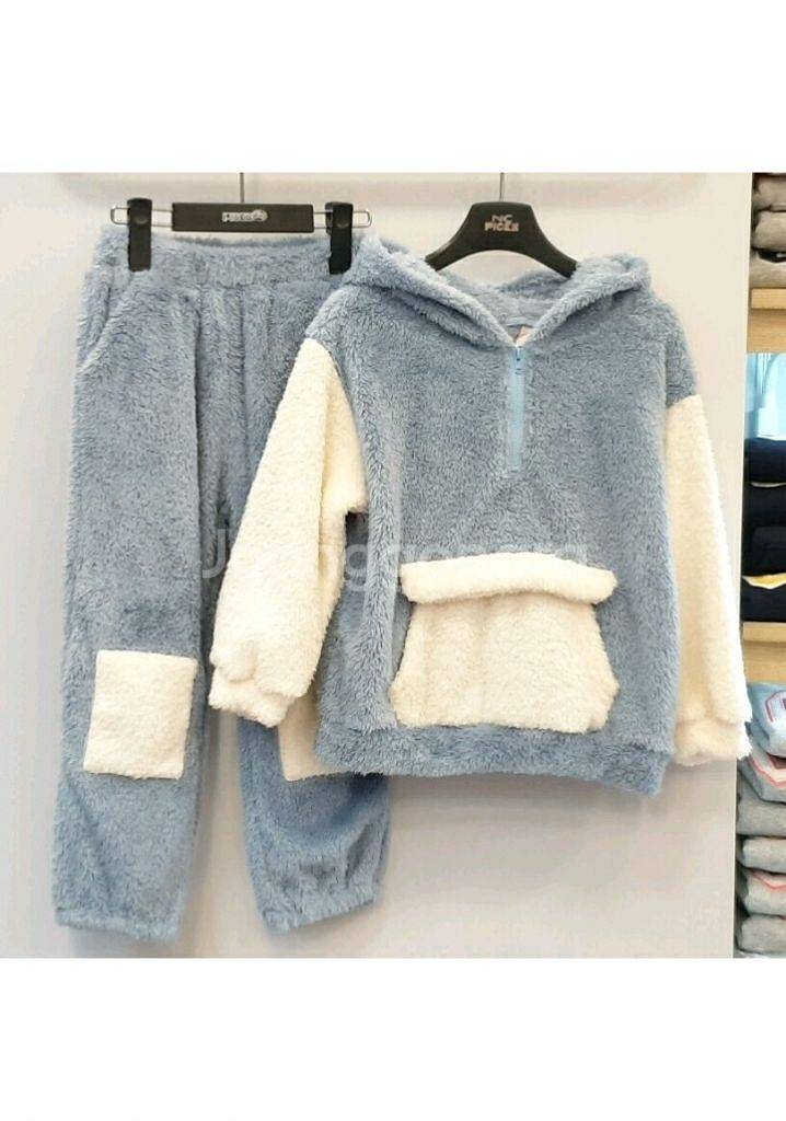 새상품)람스트리 보들 융털 아노락 상하복세트--1