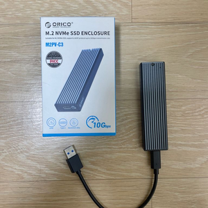 M.2 NVME SSD 256g+ORICO 외장케이스