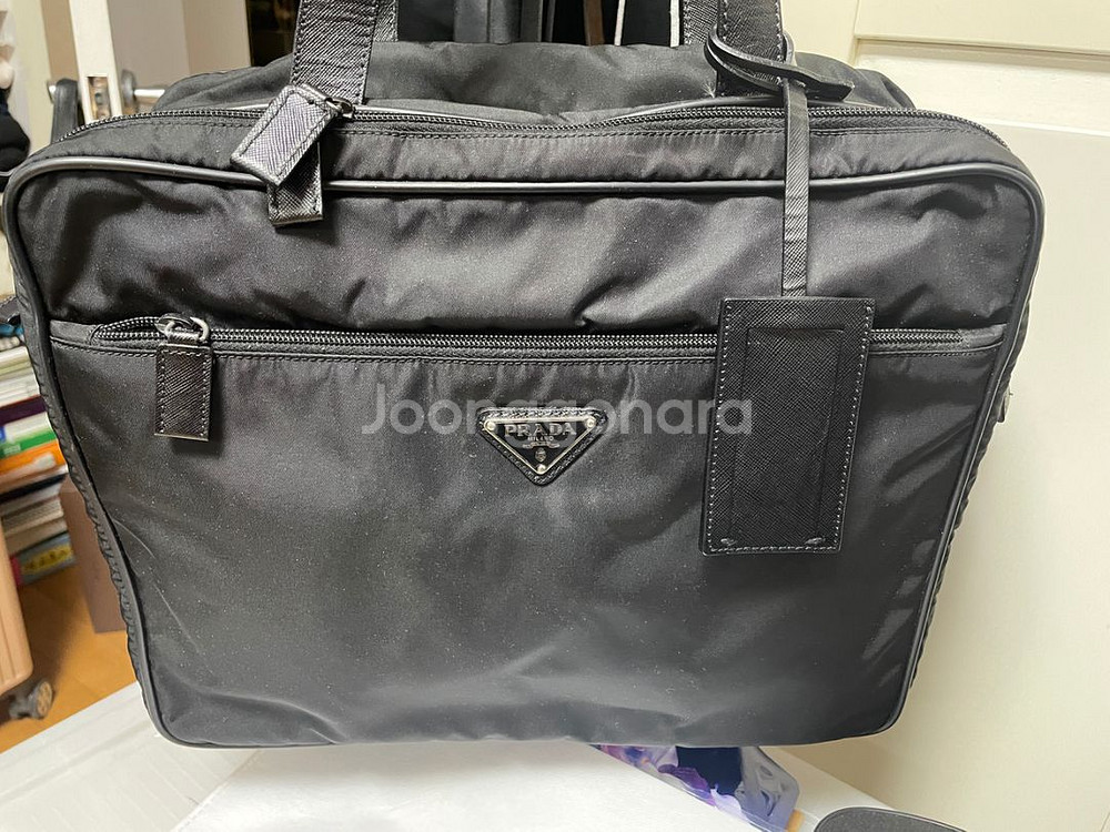 프라다 여행용 보스턴백 (블랙)--1
