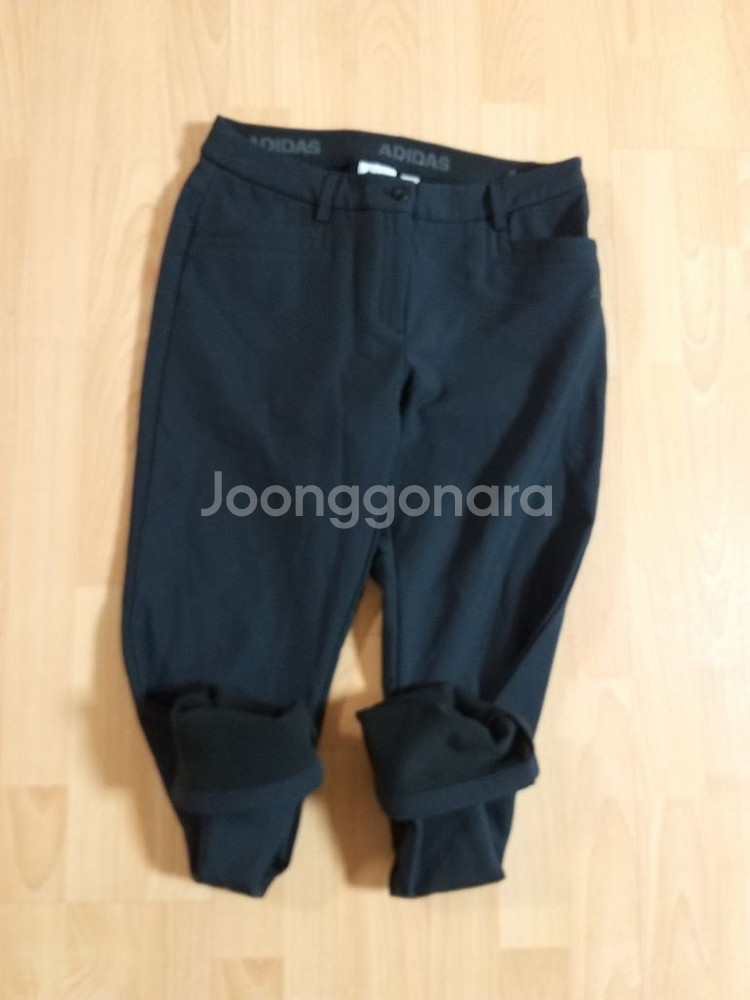 여성 아디다스 기모.본딩 겨울 골프바지 (스판28)--7