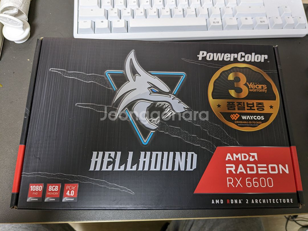 파워칼라 RX6600 8GB 지옥멍멍이 팝니다.--0