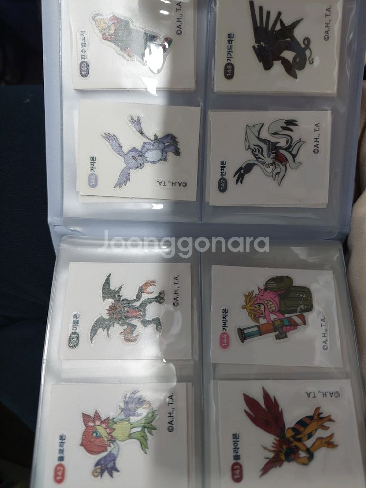 디지몬 띠부씰 182종 중 워그레이몬 메탈가루몬 제외--2