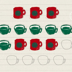 스타벅스 프리퀀시 빨6, 녹6 빨1000 녹500