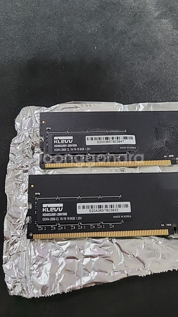 ddr4 klevv 2666 2개 팝니다 택포--0