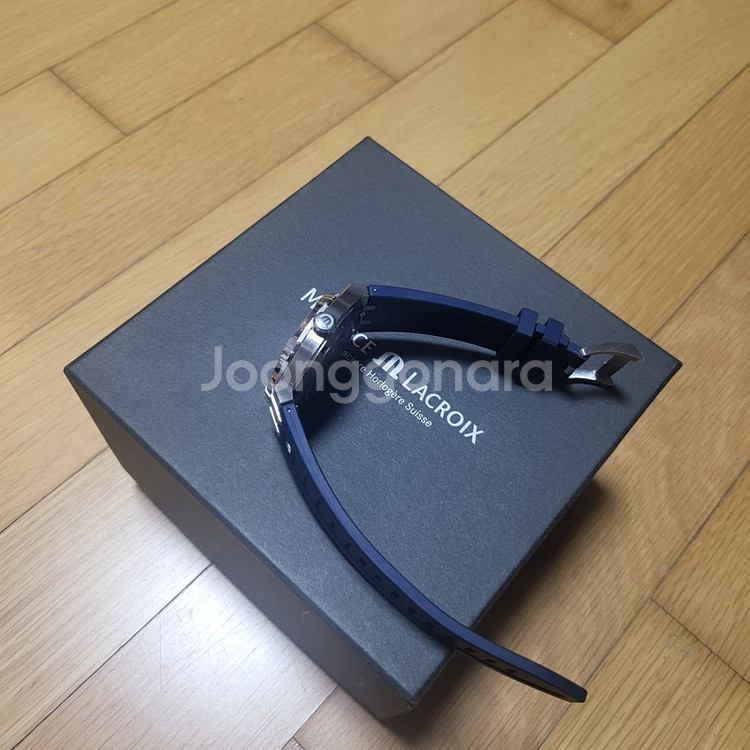 모리스라크로와 42mm 블루 러버밴드--1