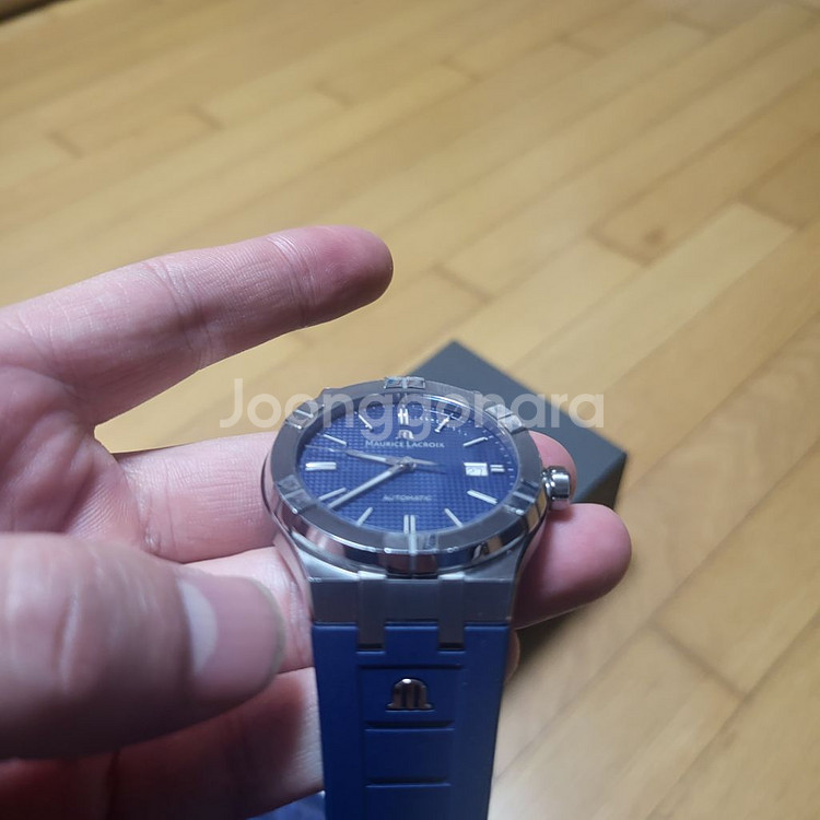모리스라크로와 42mm 블루 러버밴드--2