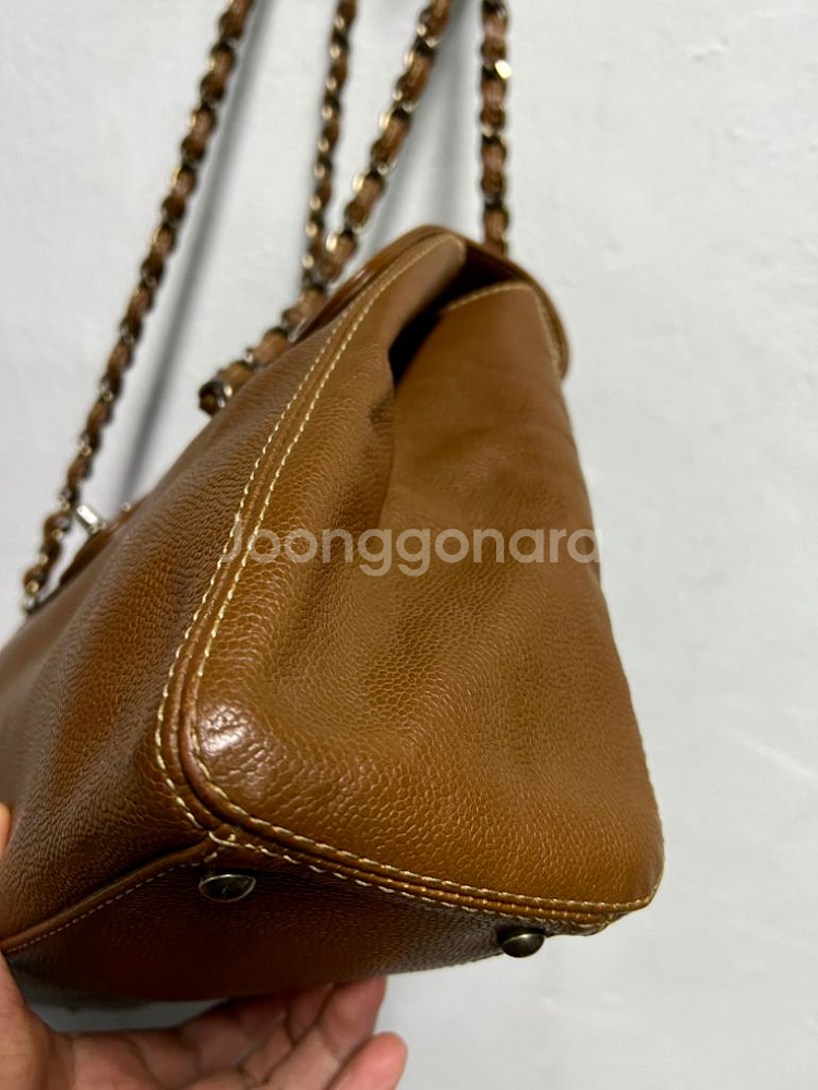 샤넬 캐비어 체인 숄더백--3